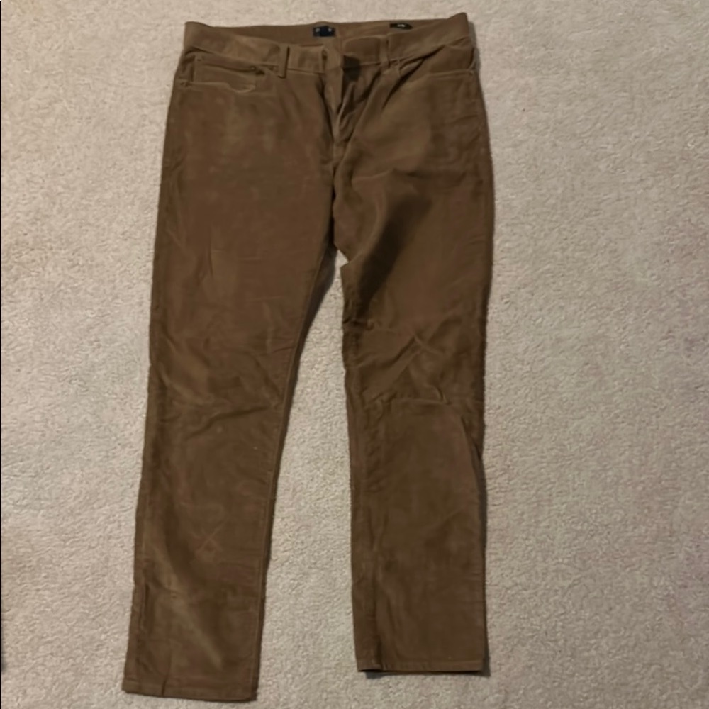 J. Crew Brown Corduroy Classic Straight-Leg Pants